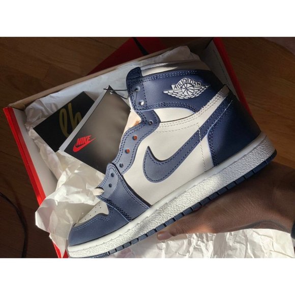 Sz 7.5 Air Jordan 1 Retro High '85 Georgetown - Picture 8 of 12